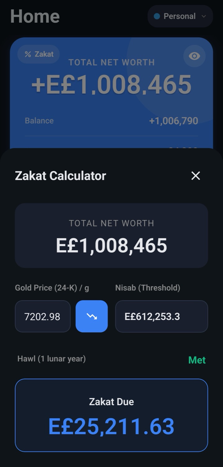 Zakat calculator